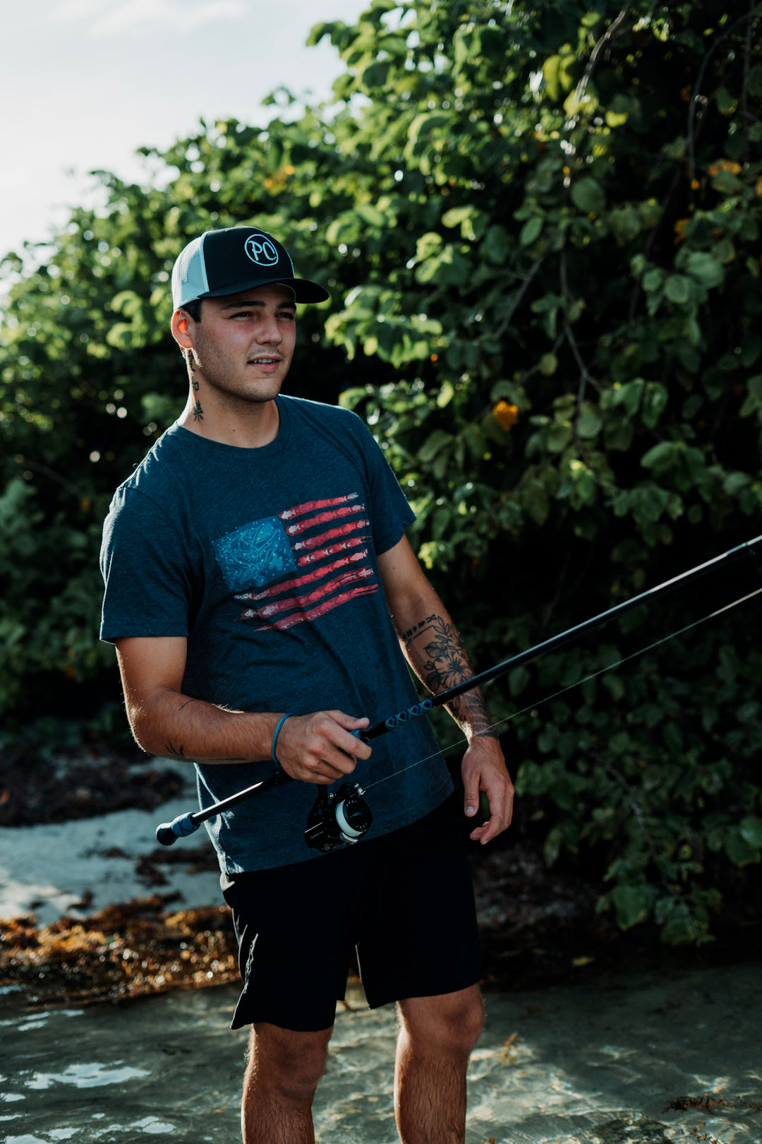 American Fish Flag T-Shirt