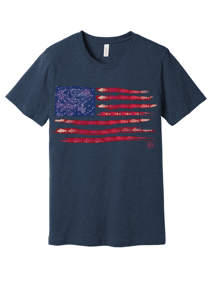 American Fish Flag T-Shirt